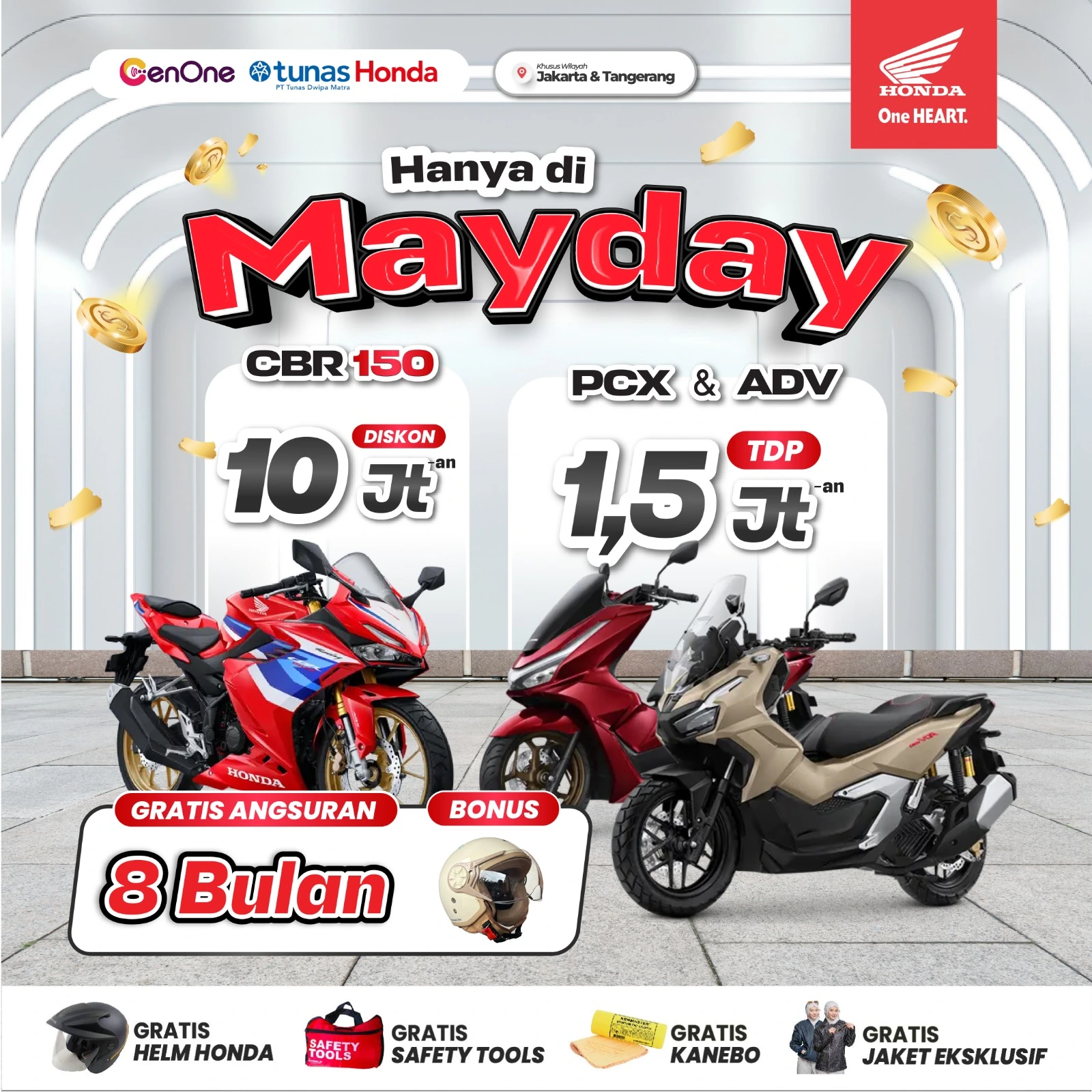 PROMO HONDA CBR150, PCX & ADV - MEI